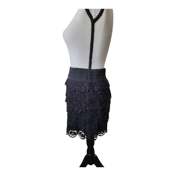 💕Multi tier 100% cotton lace mini skirt - Picture 2 of 5